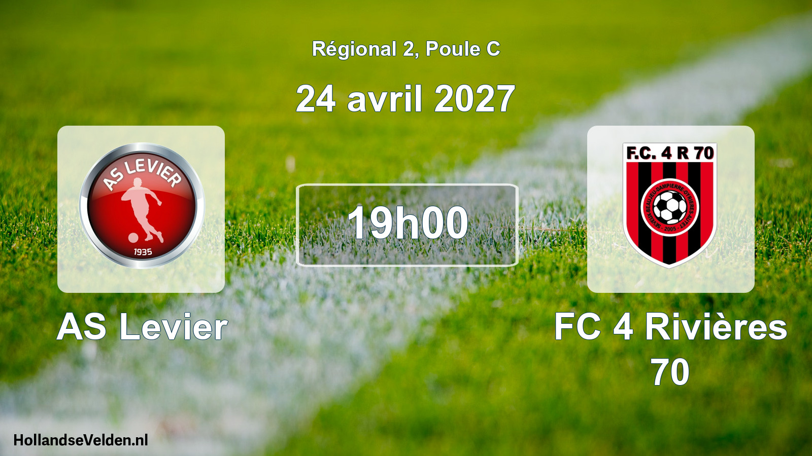 Scheduled Match: AS Levier - FC 4 Rivières 70 (24 April 2027)