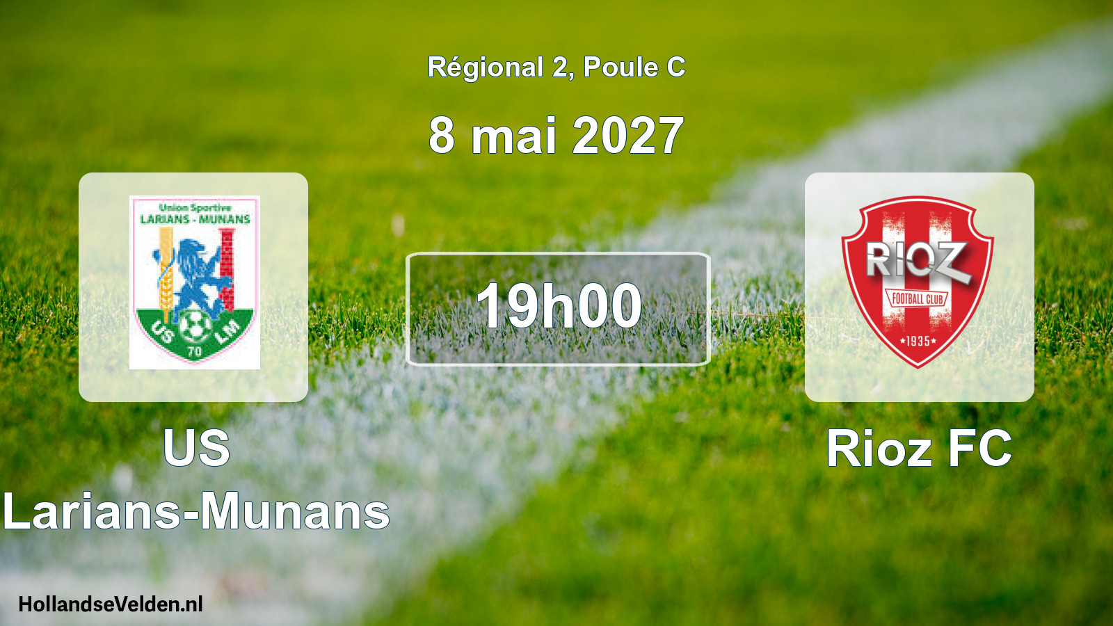 Scheduled Match: US Larians-Munans - Rioz FC (8 May 2027)