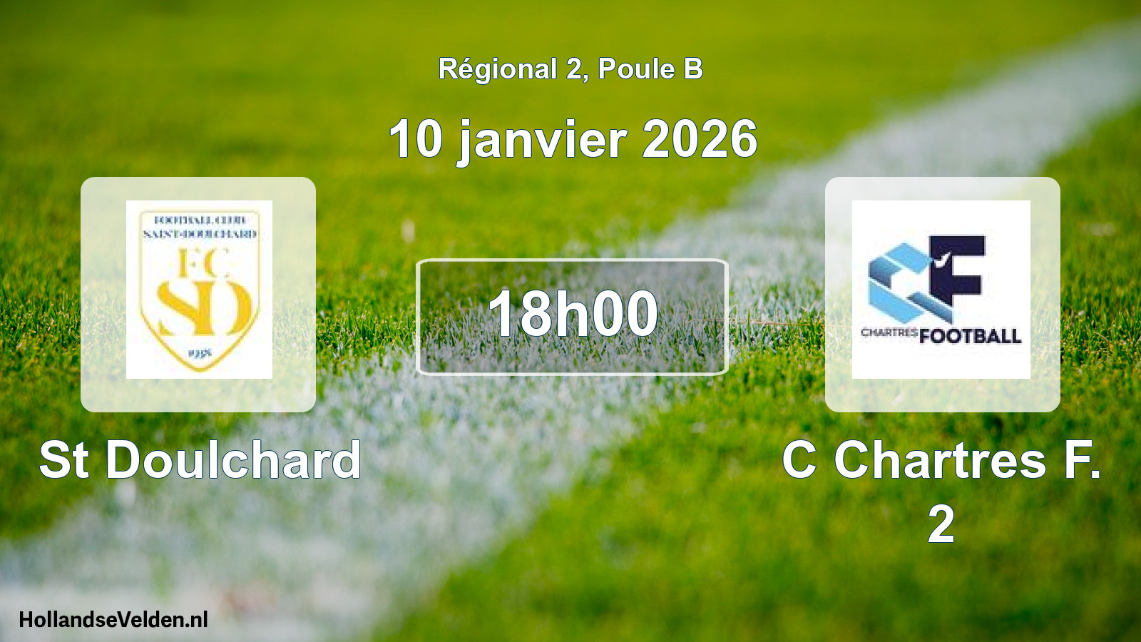 Geplande wedstrijd: St Doulchard - C Chartres F. 2 (10 janvier 2026)