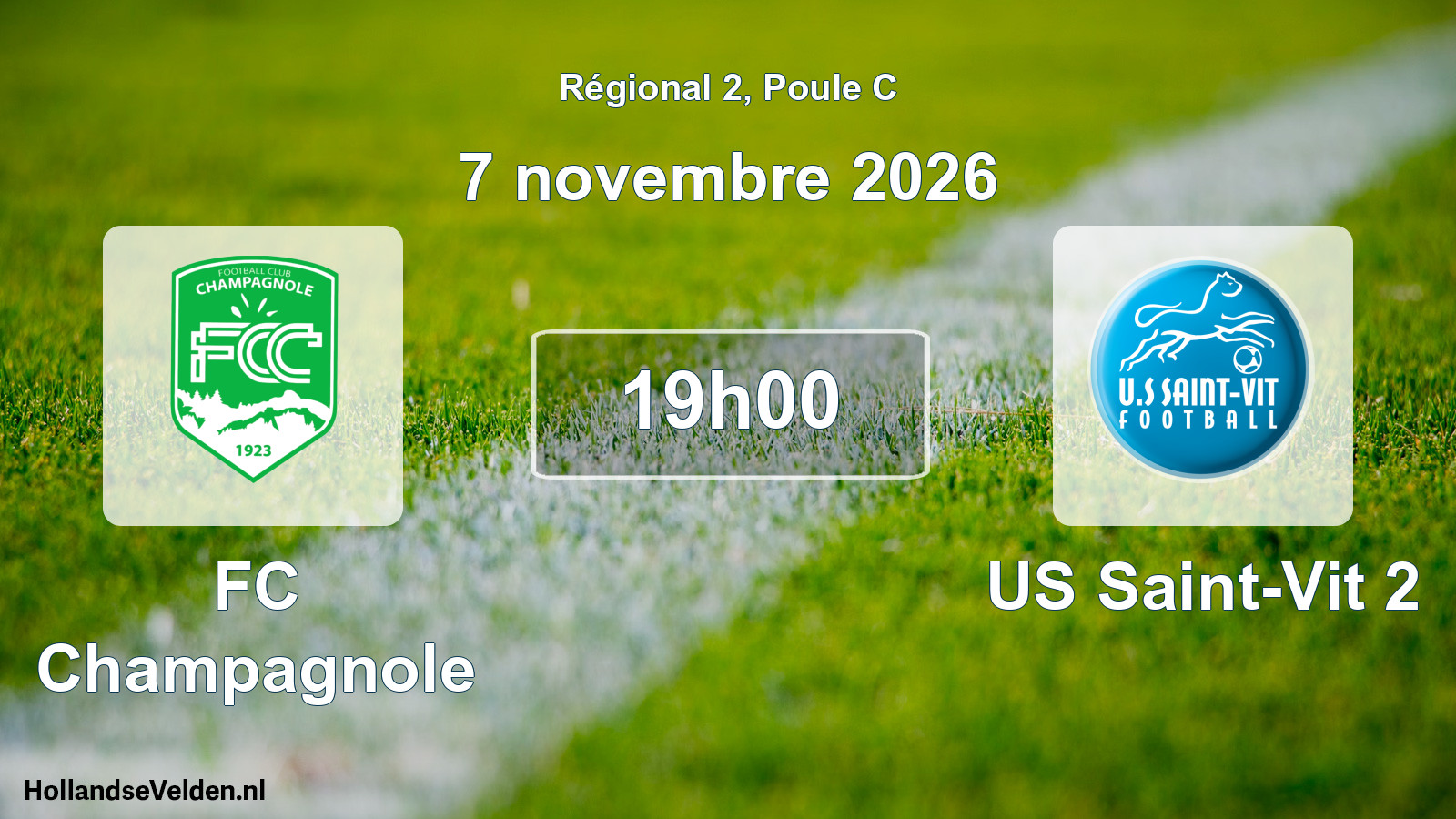 Scheduled Match: FC Champagnole - US Saint-Vit 2 (7 November 2026)