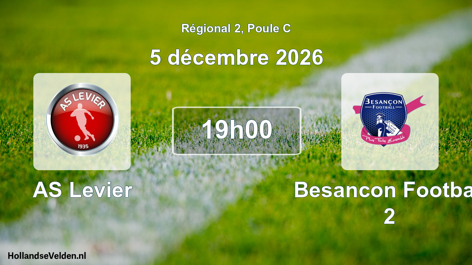 Scheduled Match: AS Levier - Besancon Football 2 (5 December 2026)