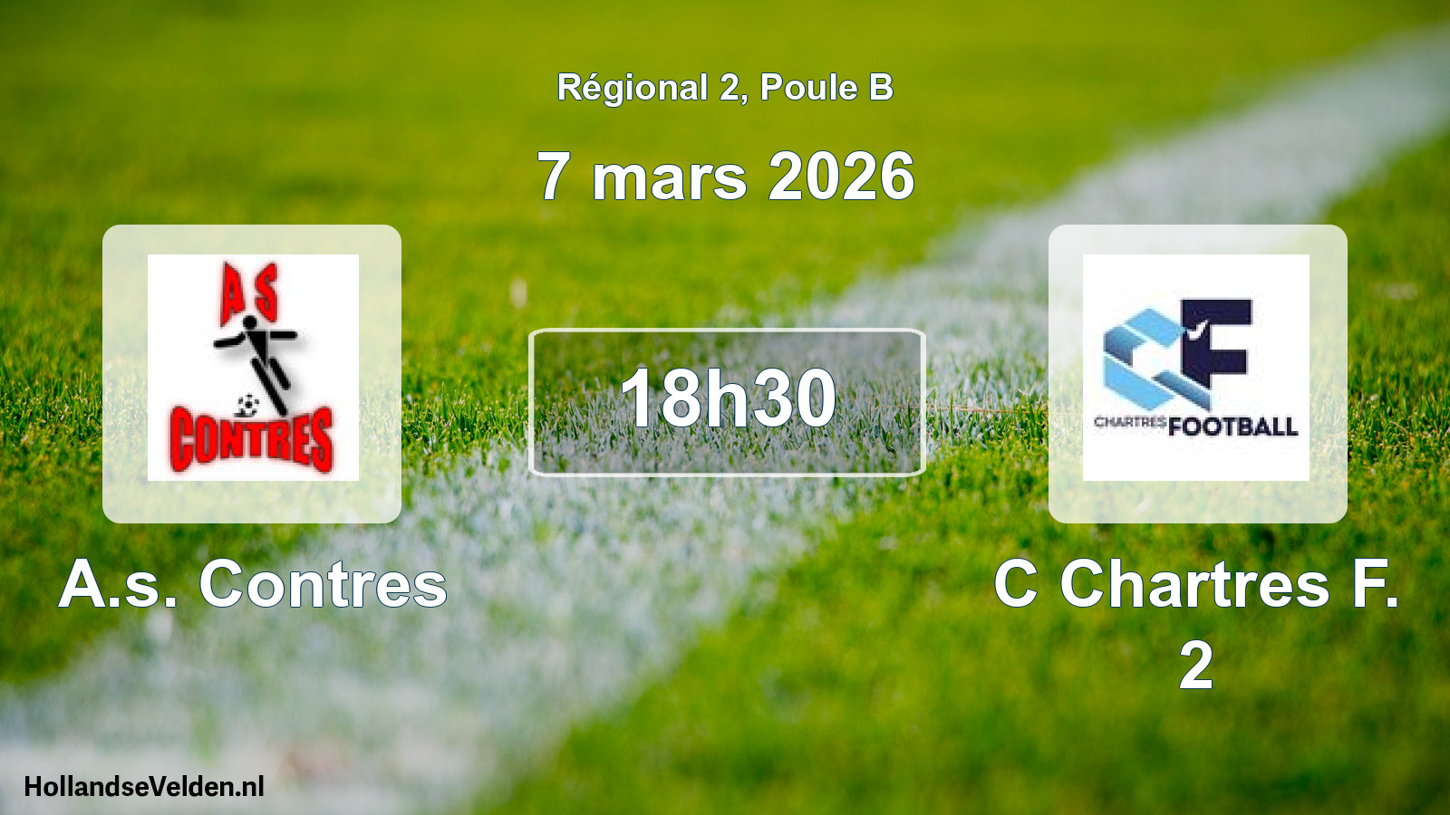 Geplande wedstrijd: A.s. Contres - C Chartres F. 2 (7 mars 2026)