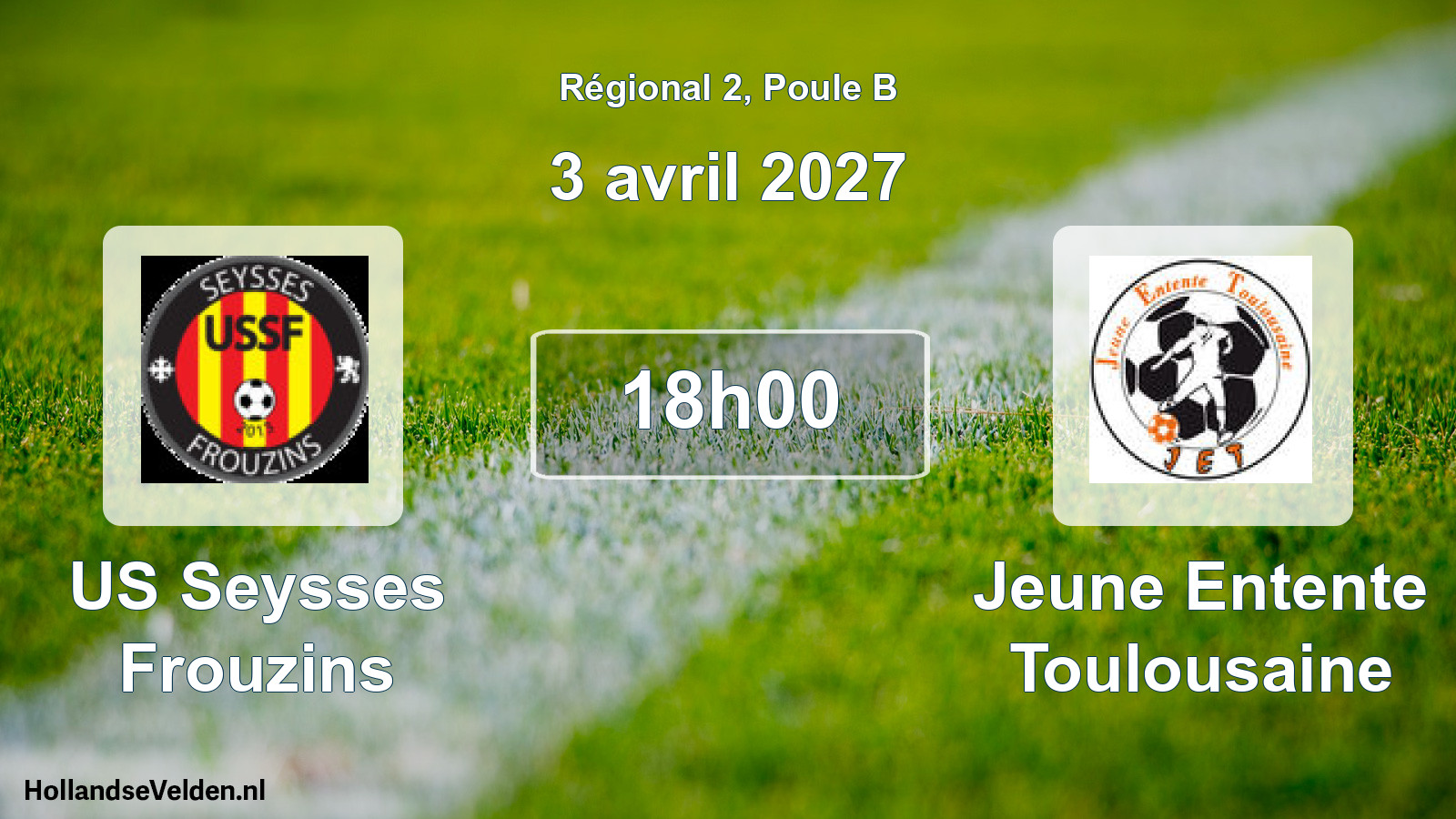 Match programmé: US Seysses Frouzins - Jeune Entente Toulousaine (3 avril 2027)