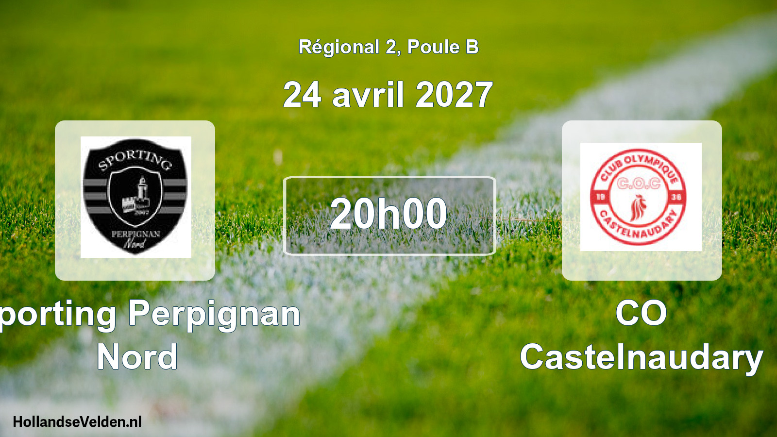 Match programmé: Sporting Perpignan Nord - CO Castelnaudary (24 avril 2027)