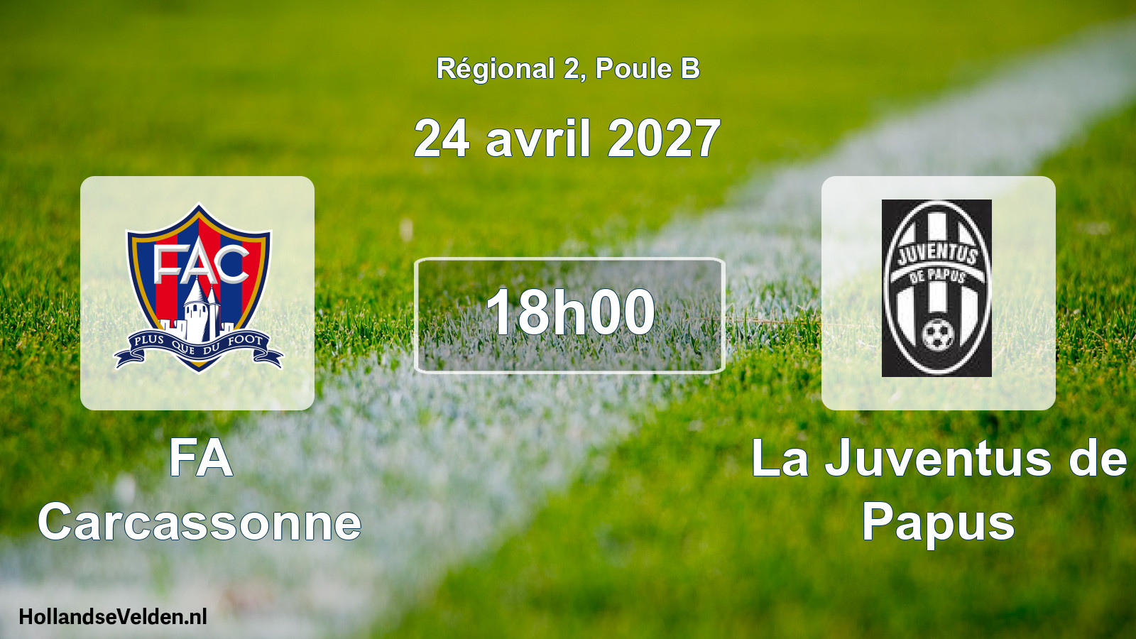 Scheduled Match: FA Carcassonne - La Juventus de Papus (24 April 2027)
