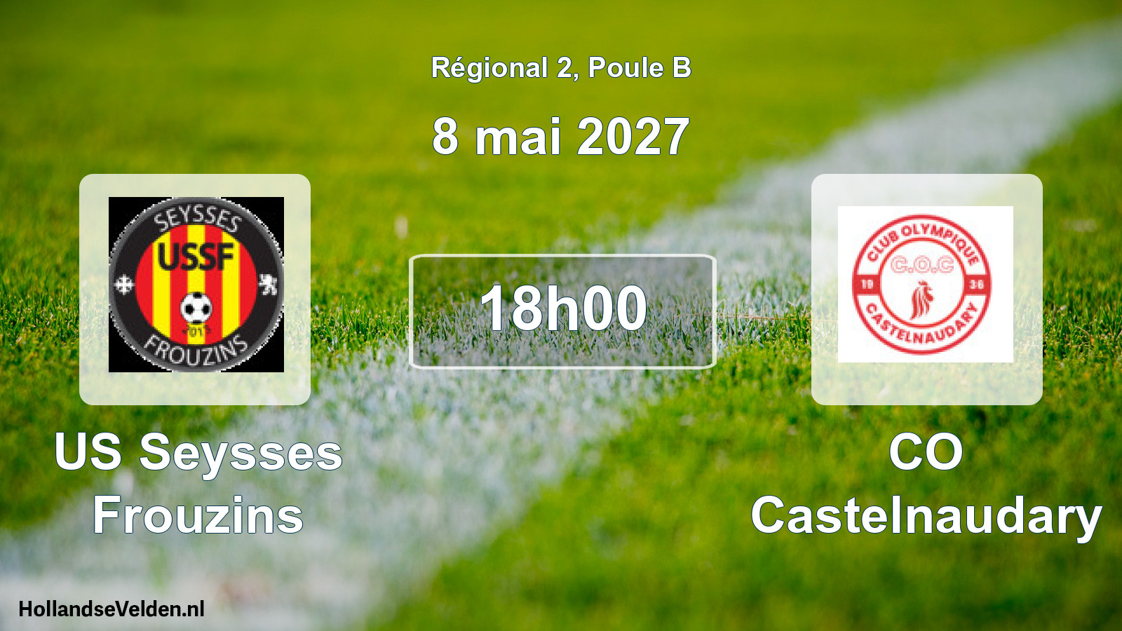Match programmé: US Seysses Frouzins - CO Castelnaudary (8 mai 2027)