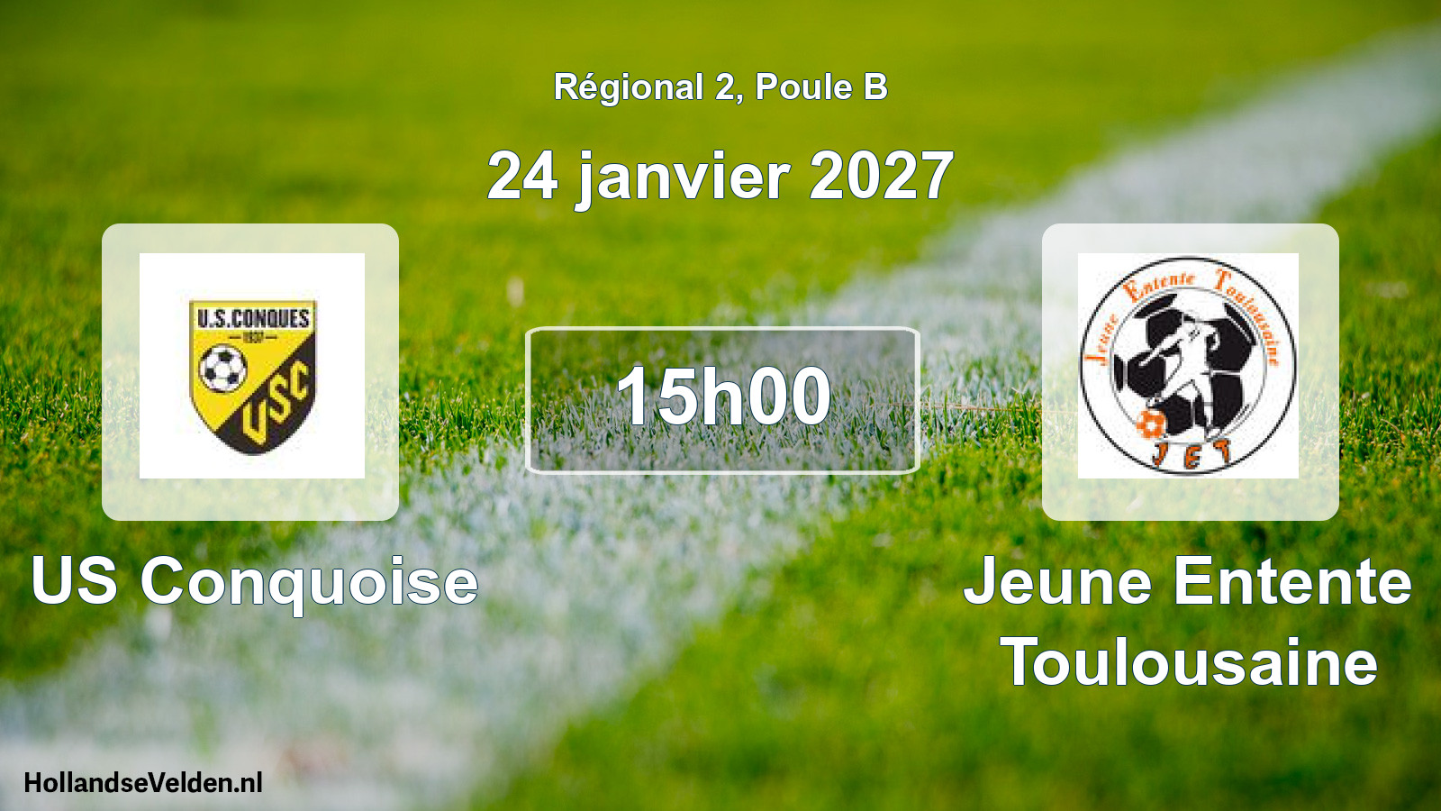 Scheduled Match: US Conquoise - Jeune Entente Toulousaine (24 January 2027)