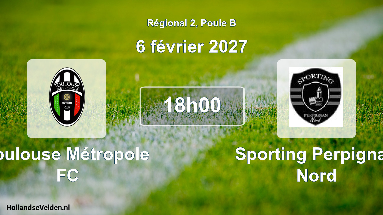 Scheduled Match: Toulouse Métropole FC - Sporting Perpignan Nord (6 February 2027)