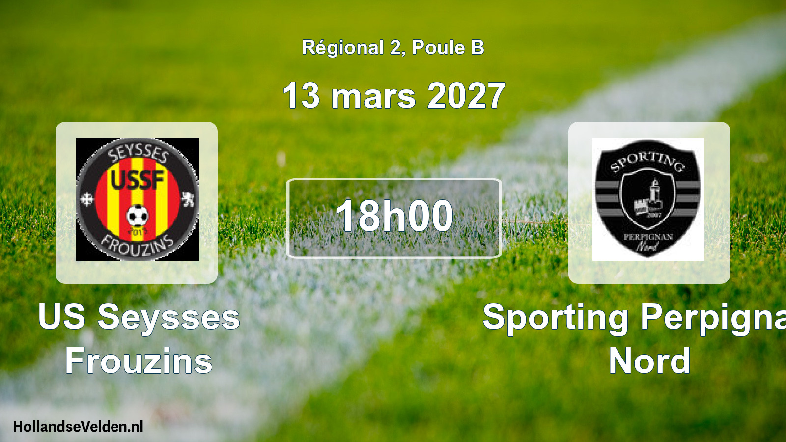 Scheduled Match: US Seysses Frouzins - Sporting Perpignan Nord (13 March 2027)