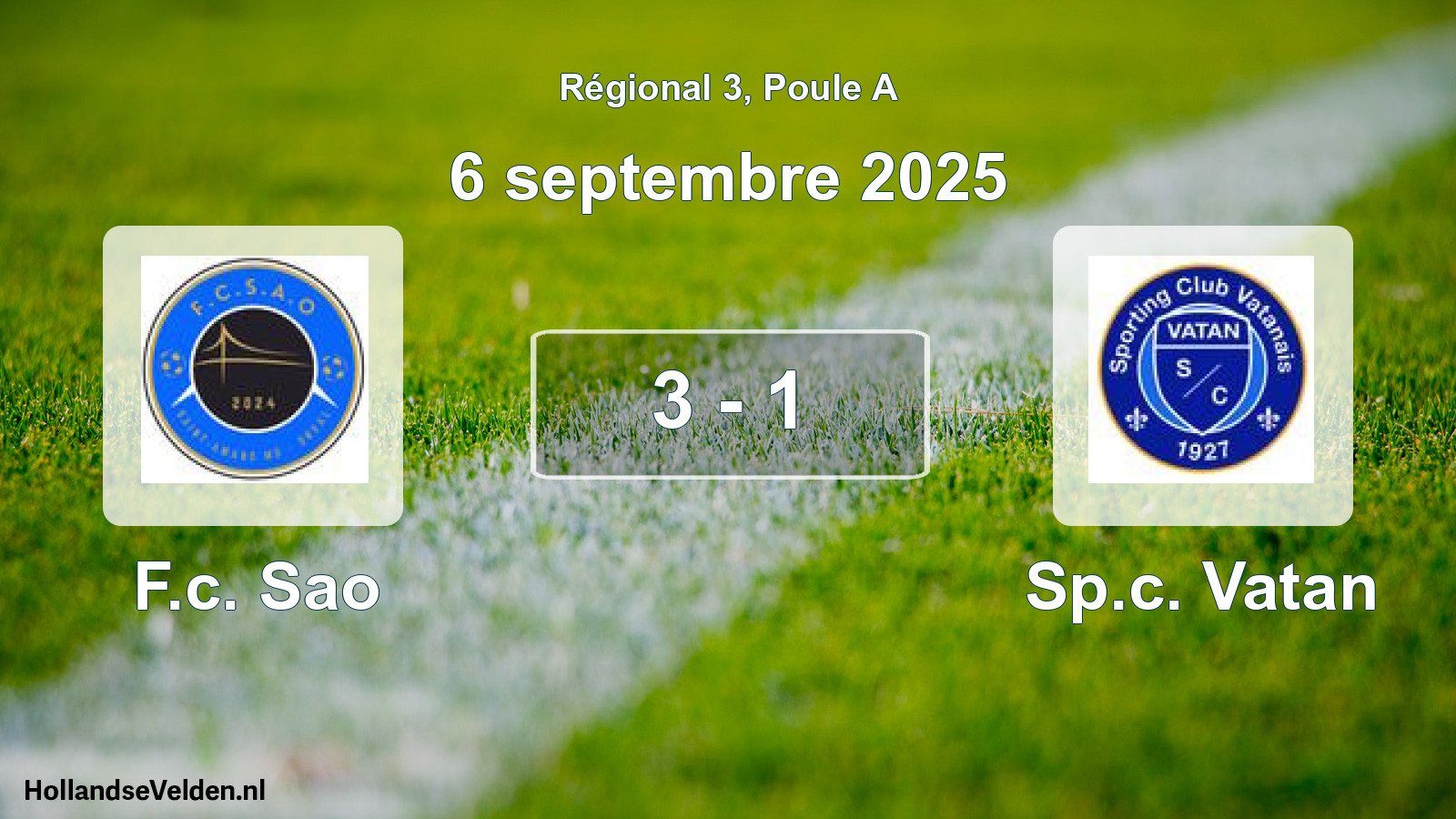 Total number of matches played: F.c. Sao - Sp.c. Vatan 3 - 1 (6 September 2025)