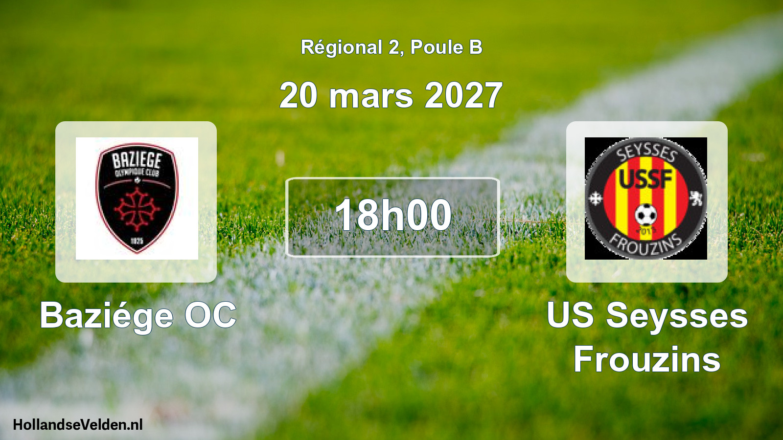 Scheduled Match: Baziége OC - US Seysses Frouzins (20 March 2027)
