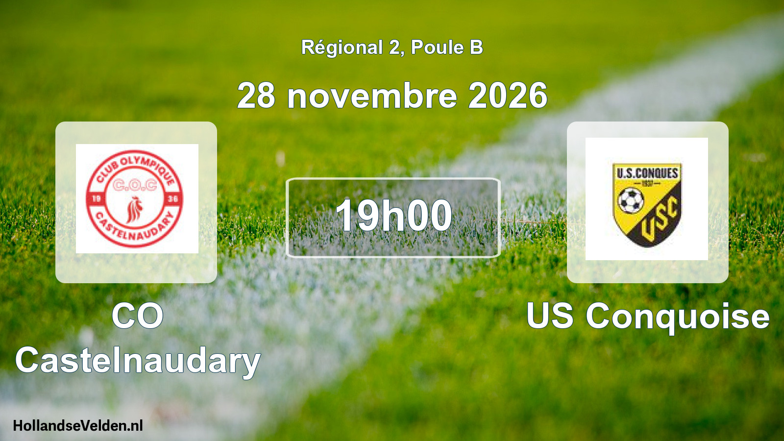 Match programmé: CO Castelnaudary - US Conquoise (28 novembre 2026)