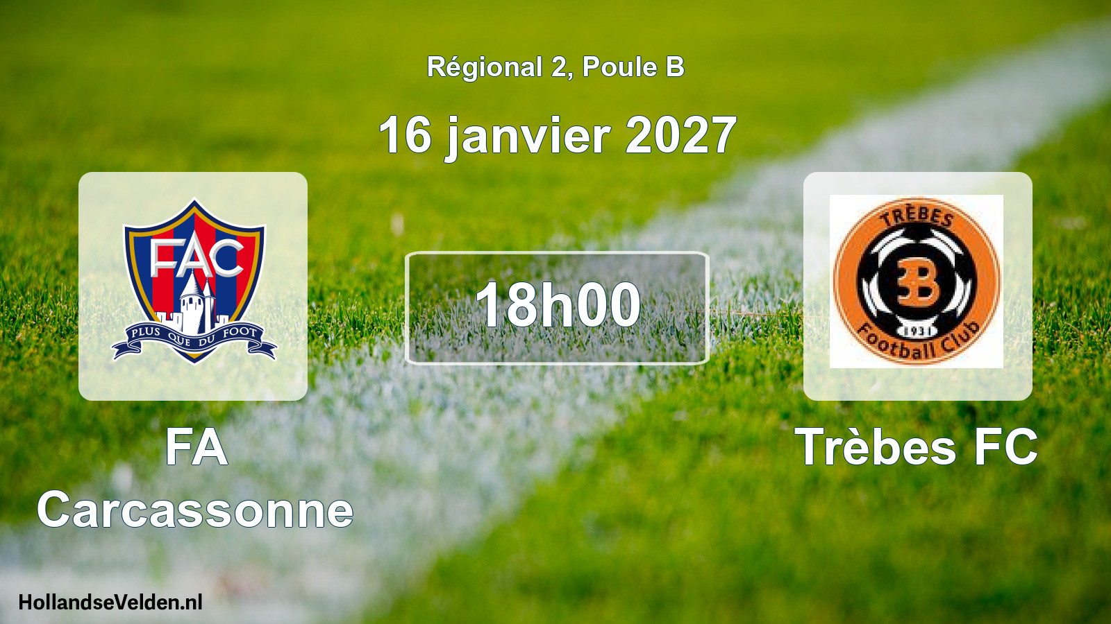 Scheduled Match: FA Carcassonne - Trèbes FC (16 January 2027)