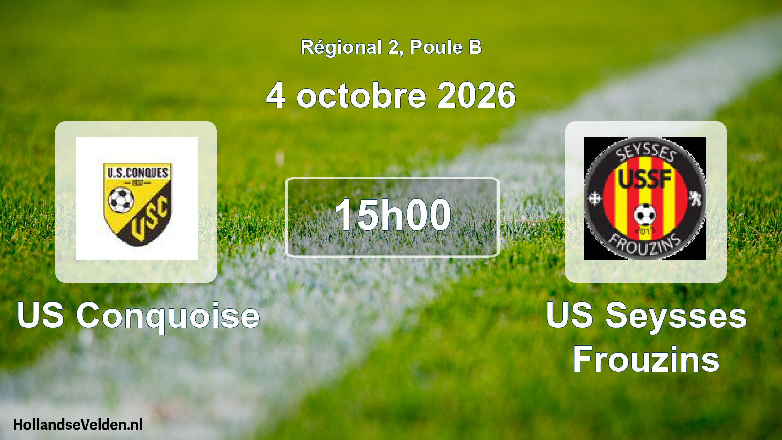 Scheduled Match: US Conquoise - US Seysses Frouzins (4 October 2026)