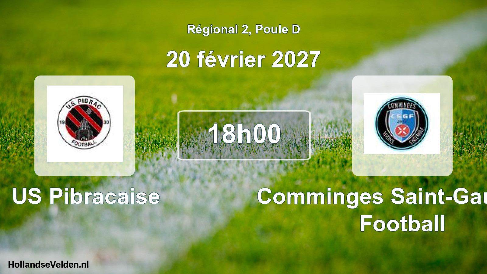 Scheduled Match: US Pibracaise - Comminges Saint-Gaudens Football (20 February 2027)