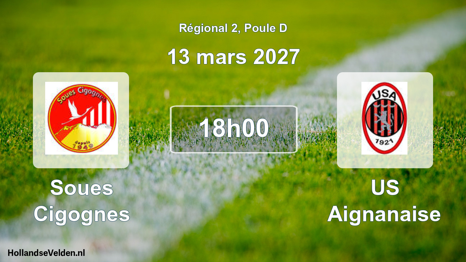 Match programmé: Soues Cigognes - US Aignanaise (13 mars 2027)