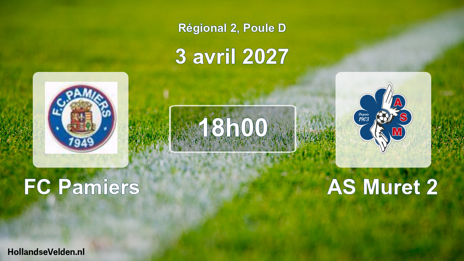 Match programmé: FC Pamiers - AS Muret 2 (3 avril 2027)