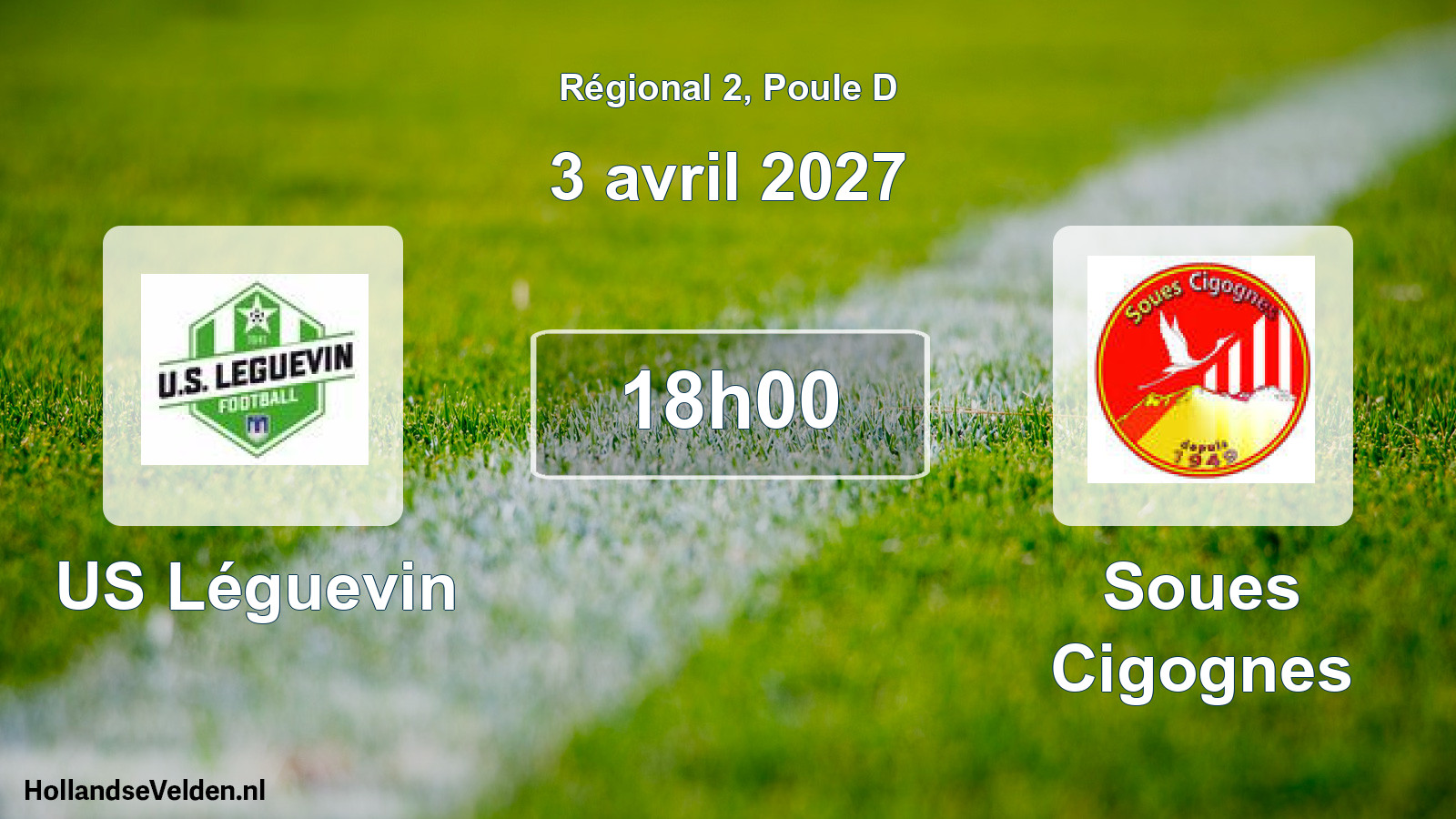 Match programmé: US Léguevin - Soues Cigognes (3 avril 2027)