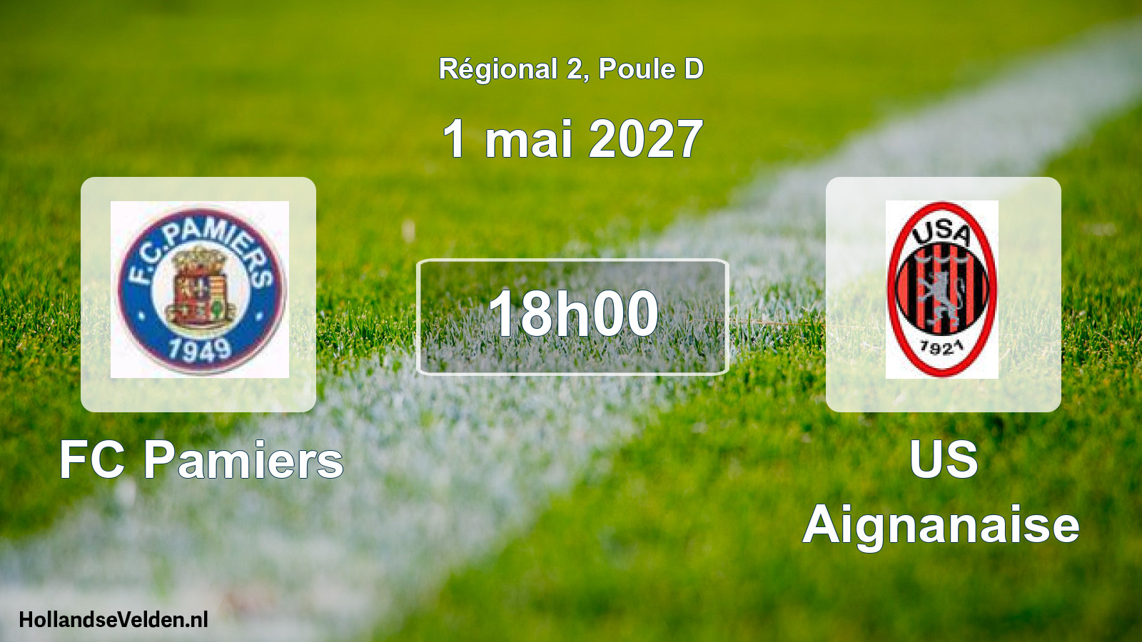 Match programmé: FC Pamiers - US Aignanaise (1 mai 2027)