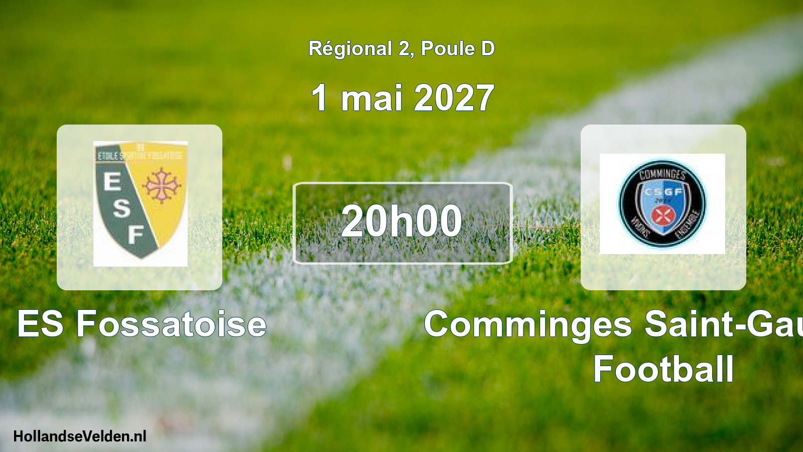 Match programmé: ES Fossatoise - Comminges Saint-Gaudens Football (1 mai 2027)