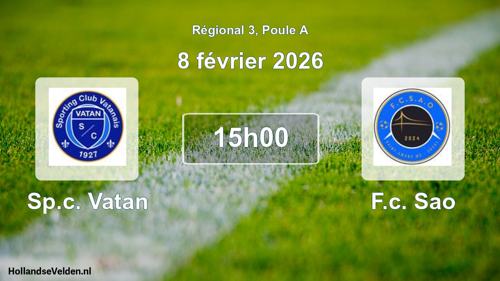 Geplande wedstrijd: Sp.c. Vatan - F.c. Sao (8 februari 2026)