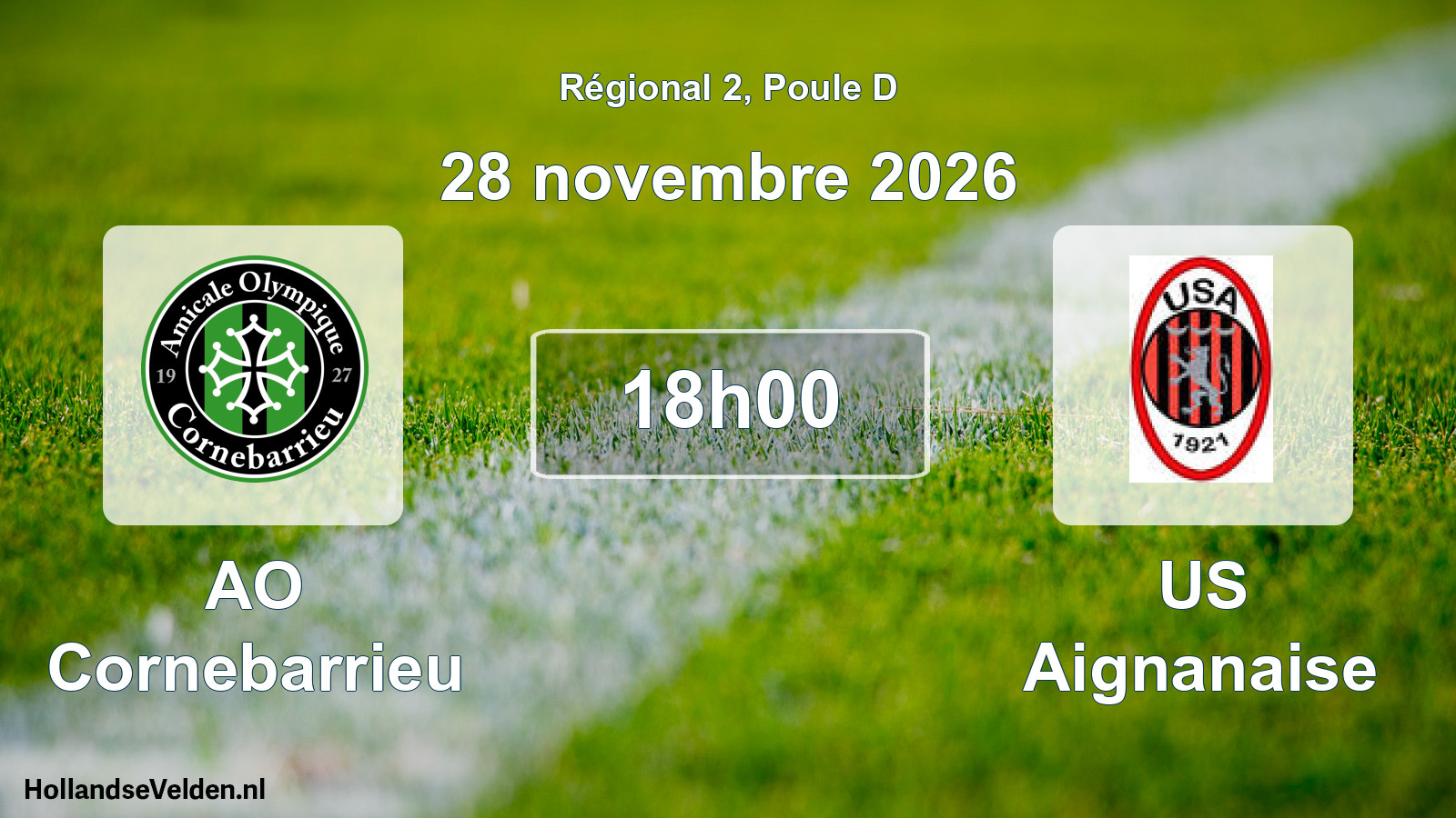 Scheduled Match: AO Cornebarrieu - US Aignanaise (28 November 2026)