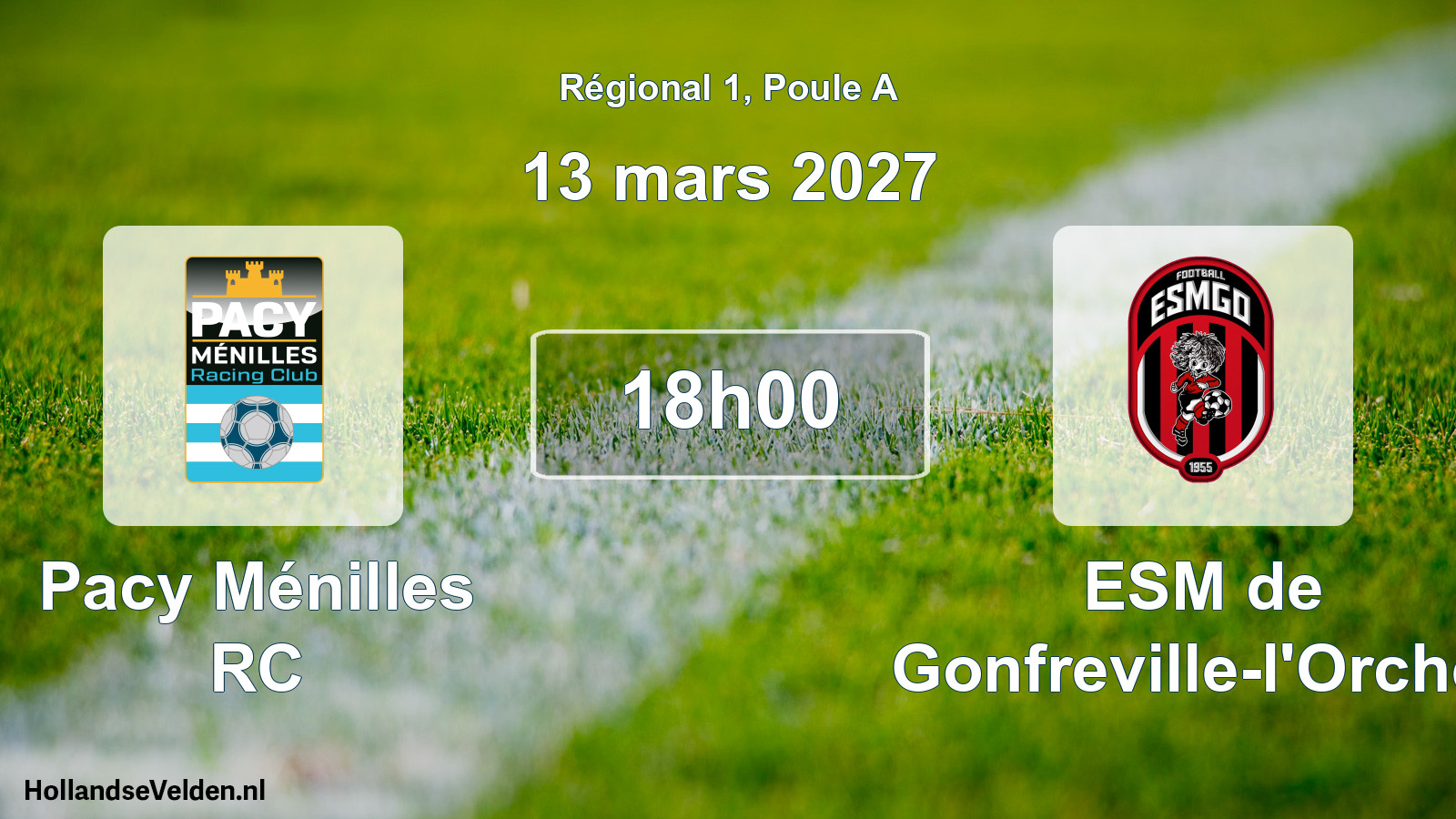 Scheduled Match: Pacy Ménilles RC - ESM de Gonfreville-l'Orcher (13 March 2027)