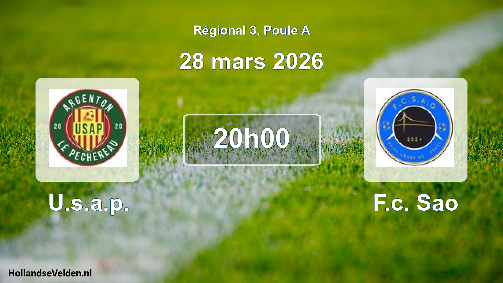 Scheduled Match: U.s.a.p. - F.c. Sao (28 March 2026)