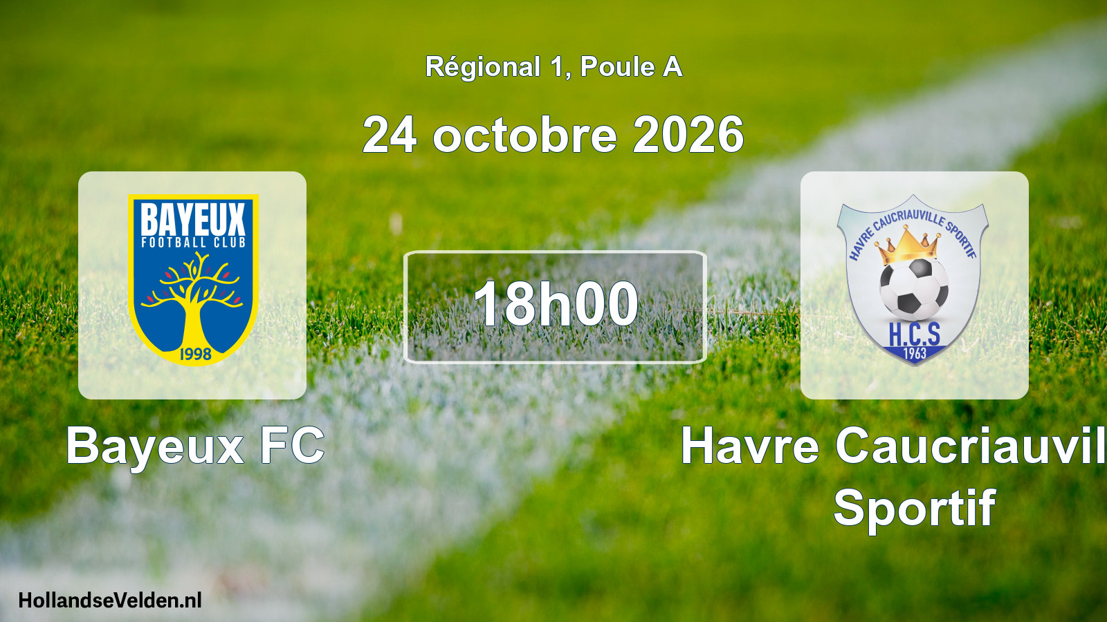 Scheduled Match: Bayeux FC - Havre Caucriauville Sportif (24 October 2026)