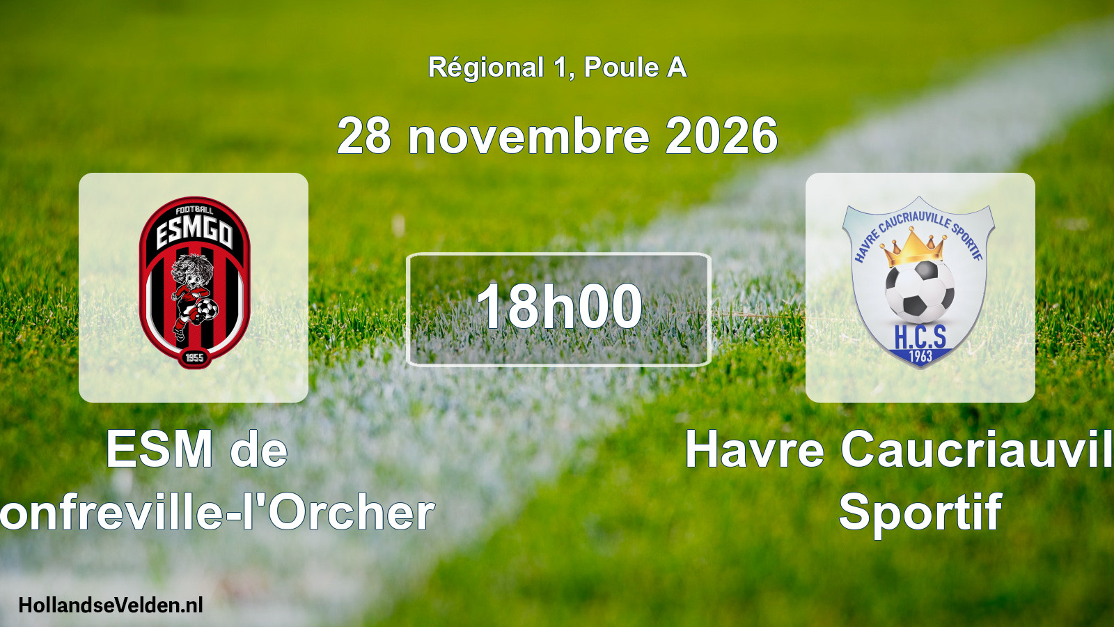 Scheduled Match: ESM de Gonfreville-l'Orcher - Havre Caucriauville Sportif (28 November 2026)