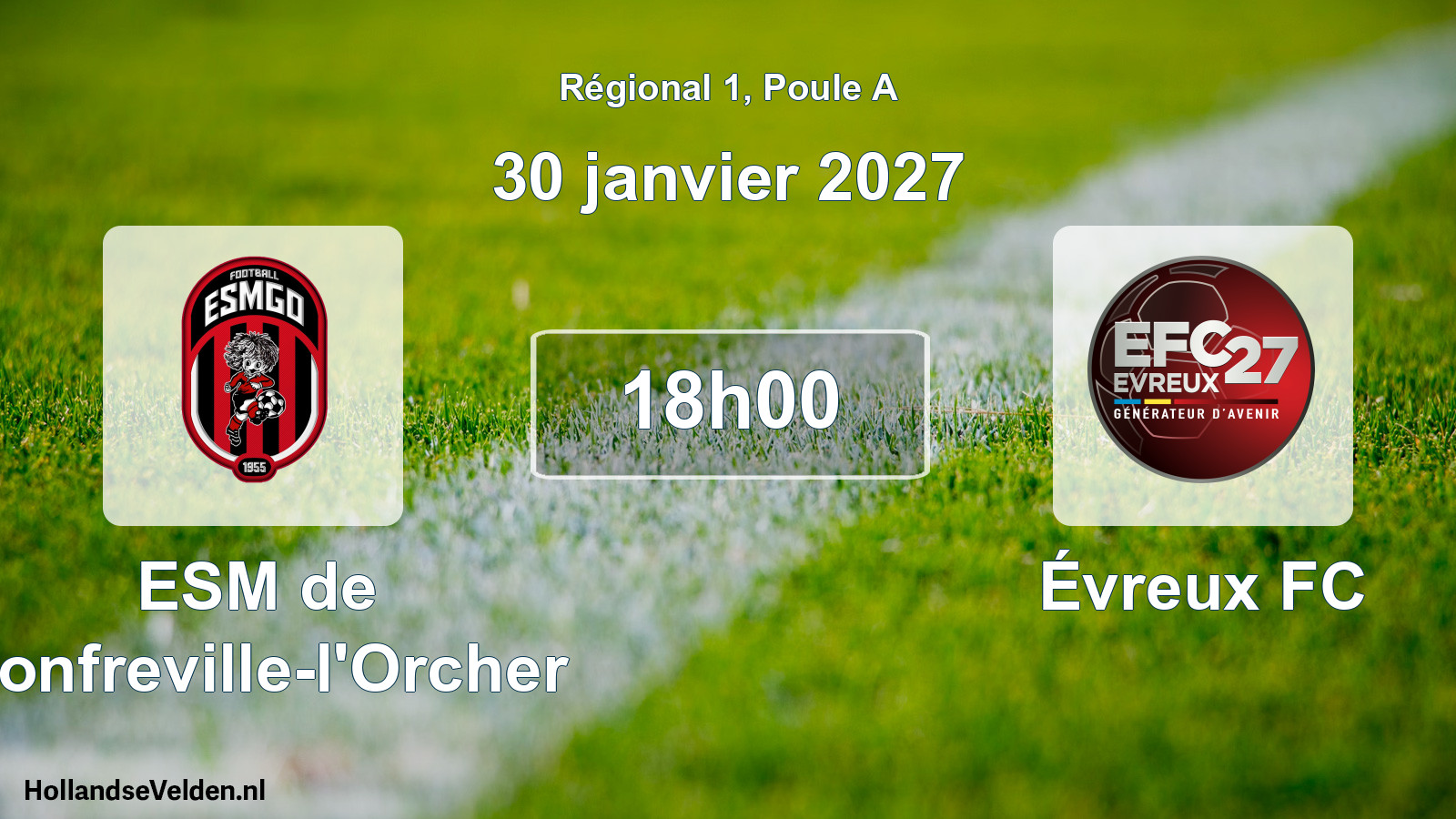 Scheduled Match: ESM de Gonfreville-l'Orcher - Évreux FC (30 January 2027)