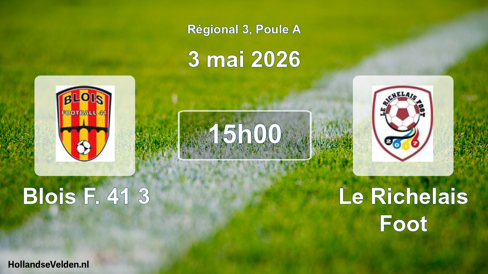 Scheduled Match: Blois F. 41 3 - Le Richelais Foot (3 May 2026)