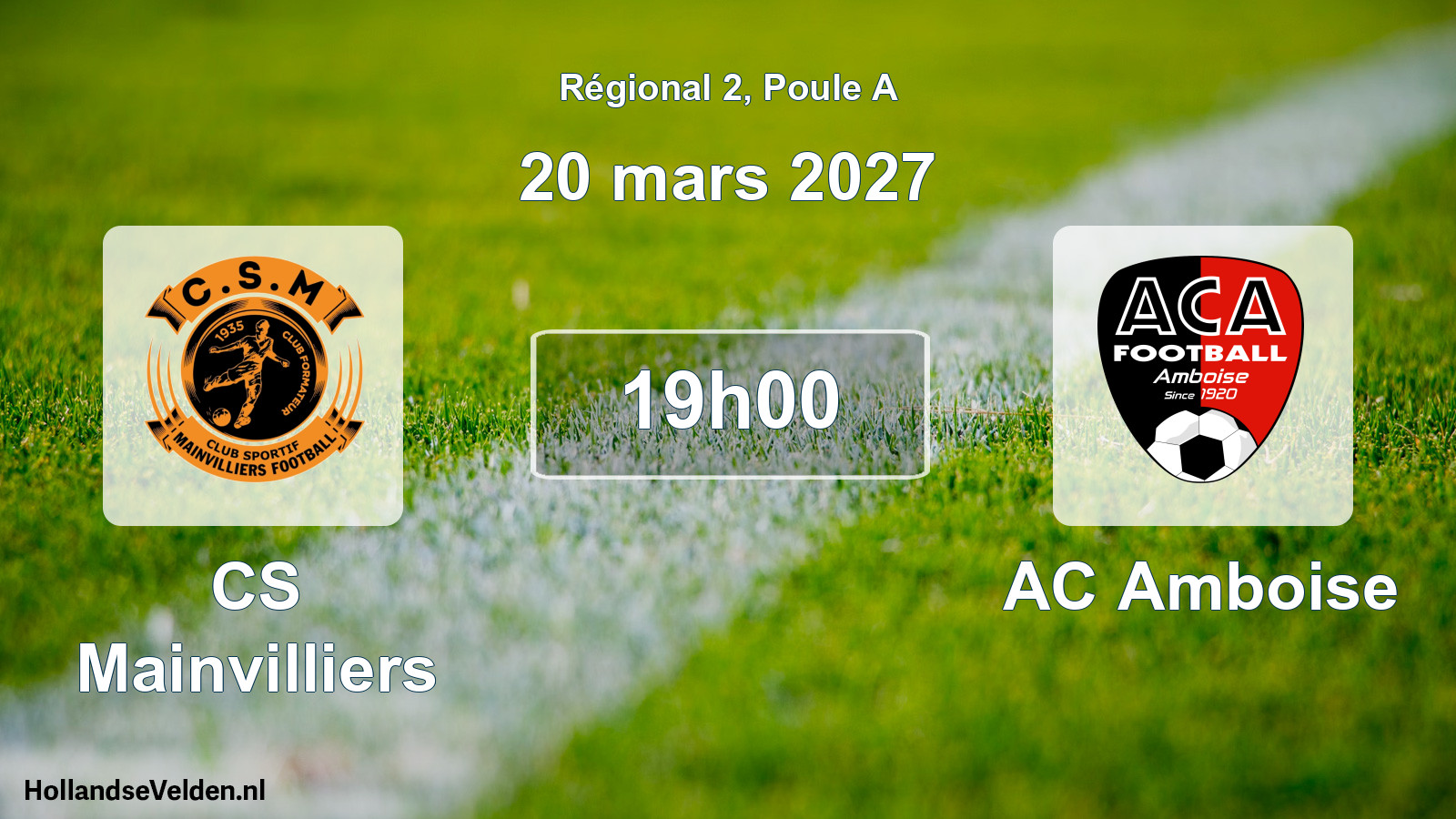 Match programmé: CS Mainvilliers - AC Amboise (20 mars 2027)