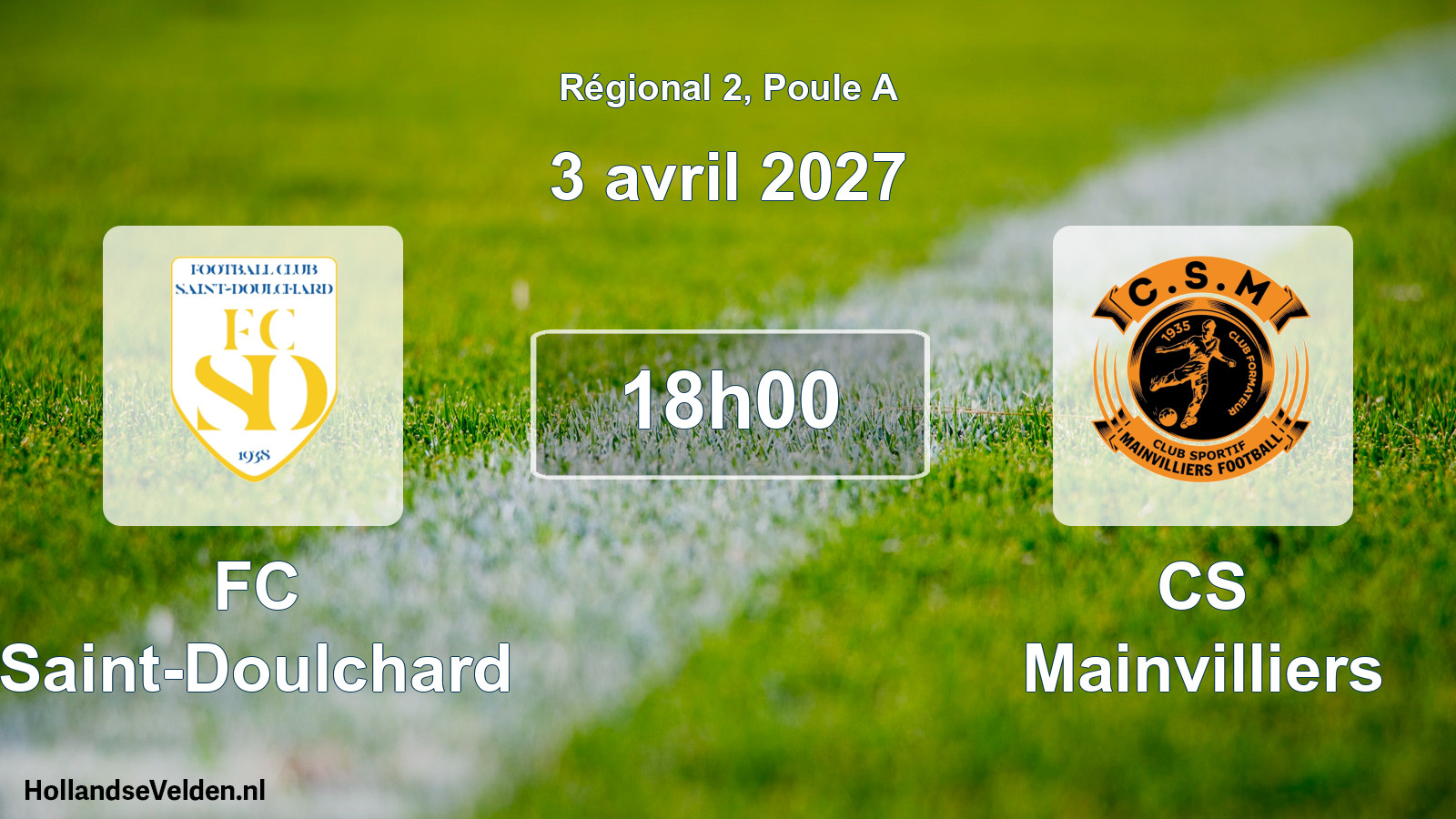 Scheduled Match: FC Saint-Doulchard - CS Mainvilliers (3 April 2027)