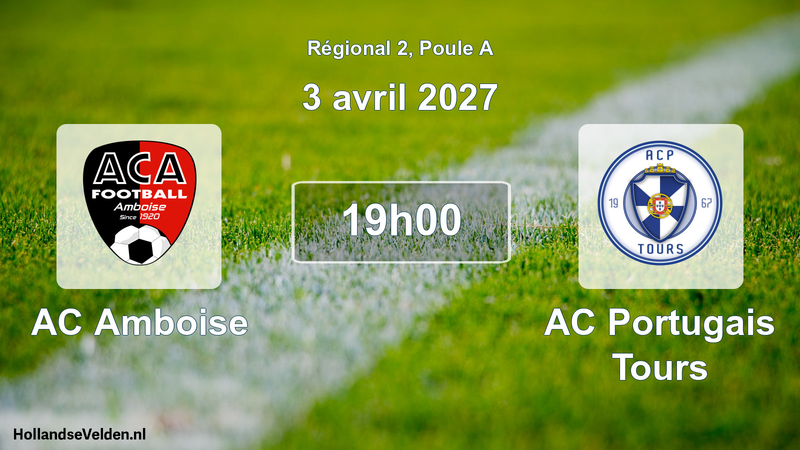 Match programmé: AC Amboise - AC Portugais Tours (3 avril 2027)