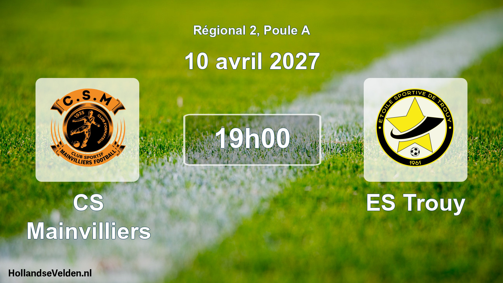 Scheduled Match: CS Mainvilliers - ES Trouy (10 April 2027)