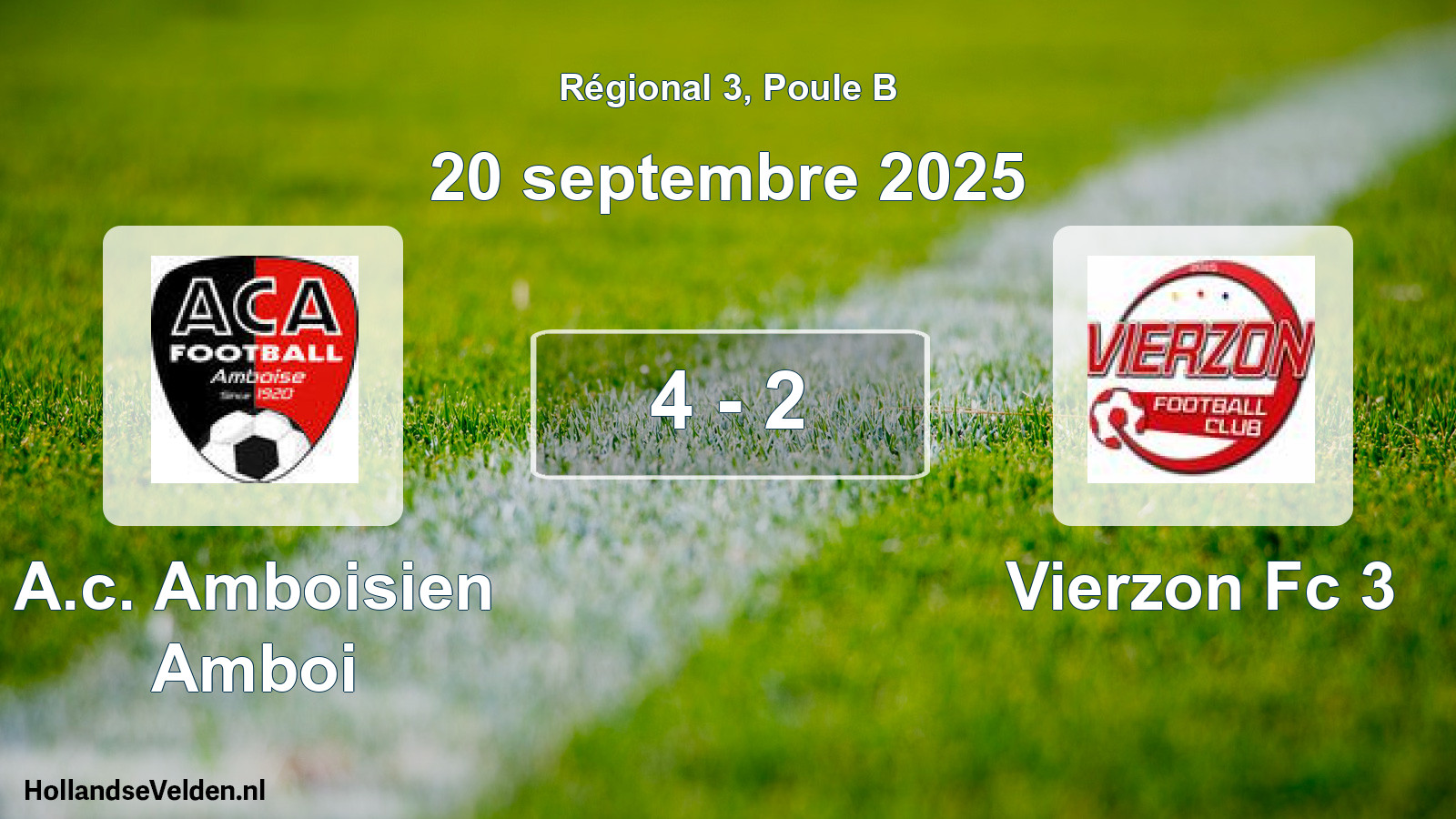 Gespeelde wedstrijd: A.c. Amboisien Amboi - Vierzon Fc 3 4 - 2 (20 september 2025)