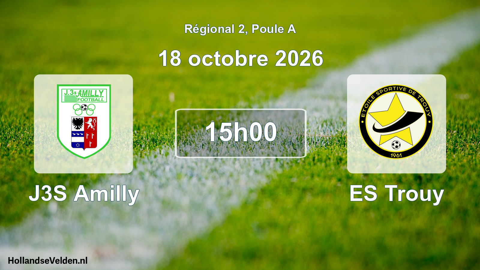 Scheduled Match: J3S Amilly - ES Trouy (18 October 2026)