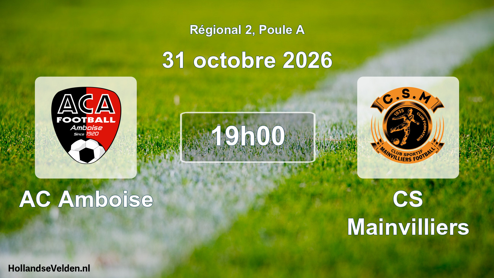 Scheduled Match: AC Amboise - CS Mainvilliers (31 October 2026)