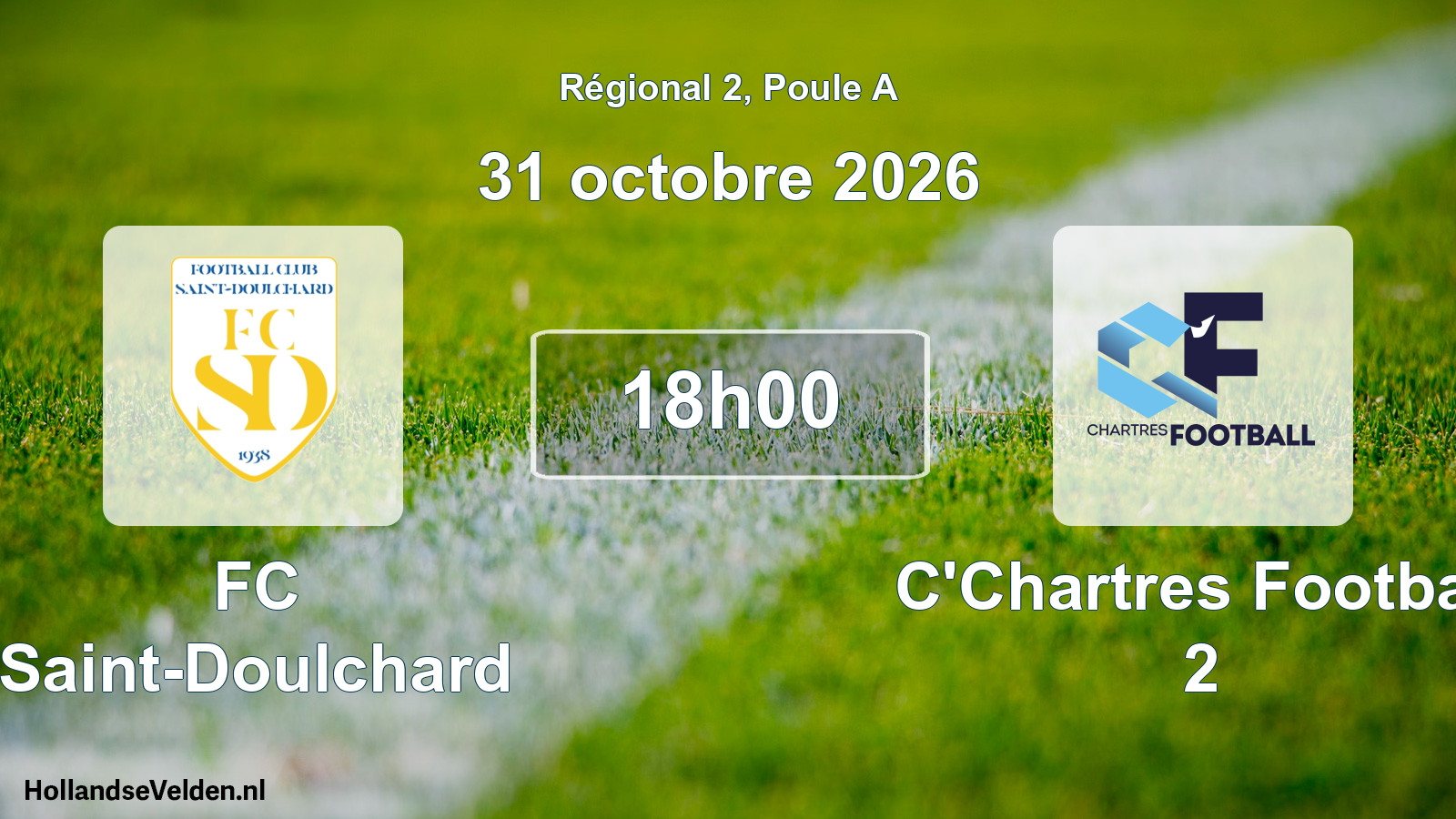 Scheduled Match: FC Saint-Doulchard - C'Chartres Football 2 (31 October 2026)