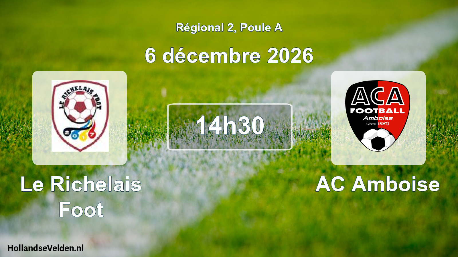 Scheduled Match: Le Richelais Foot - AC Amboise (6 December 2026)
