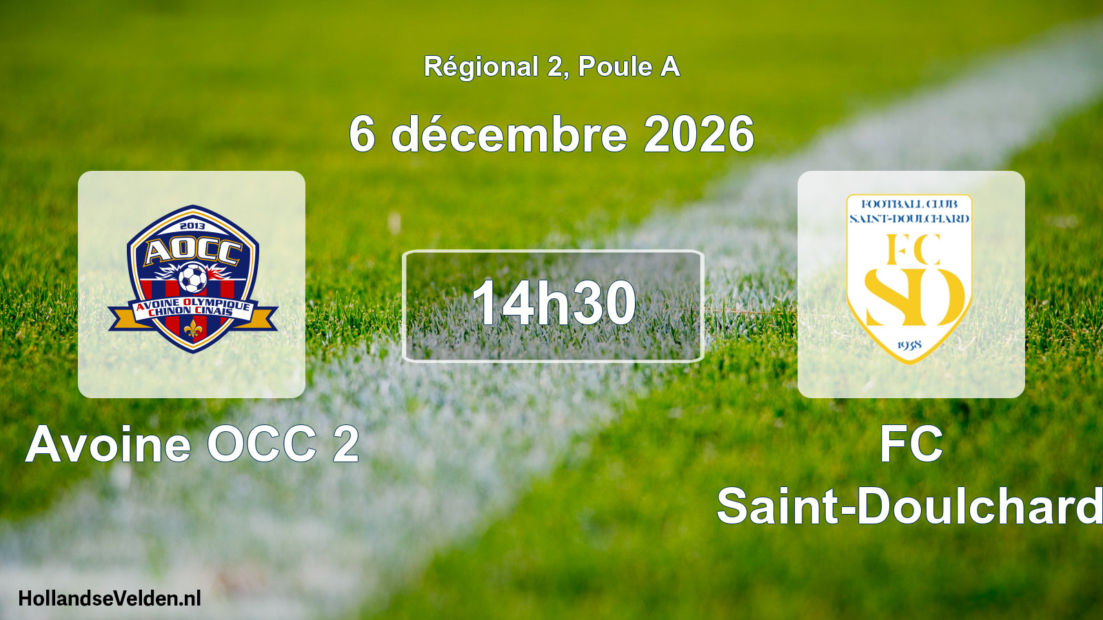 Scheduled Match: Avoine OCC 2 - FC Saint-Doulchard (6 December 2026)