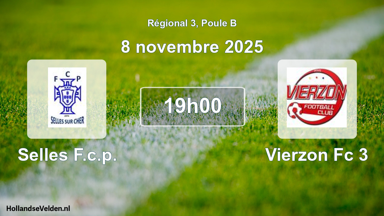 Geplande wedstrijd: Selles F.c.p. - Vierzon Fc 3 (8 november 2025)
