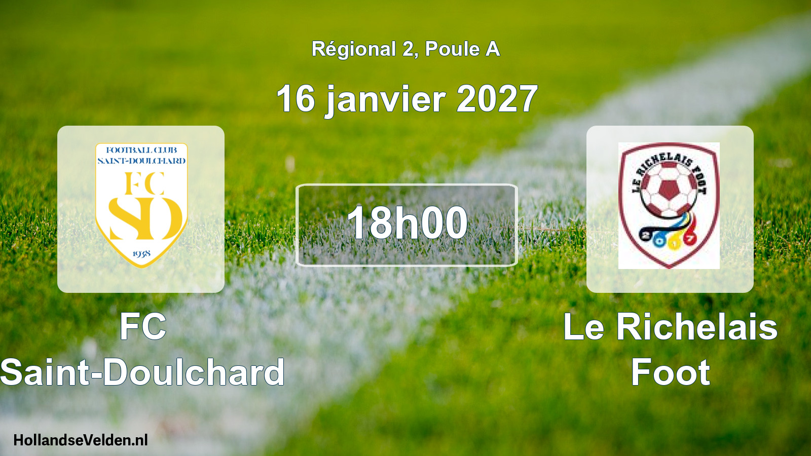 Scheduled Match: FC Saint-Doulchard - Le Richelais Foot (16 January 2027)