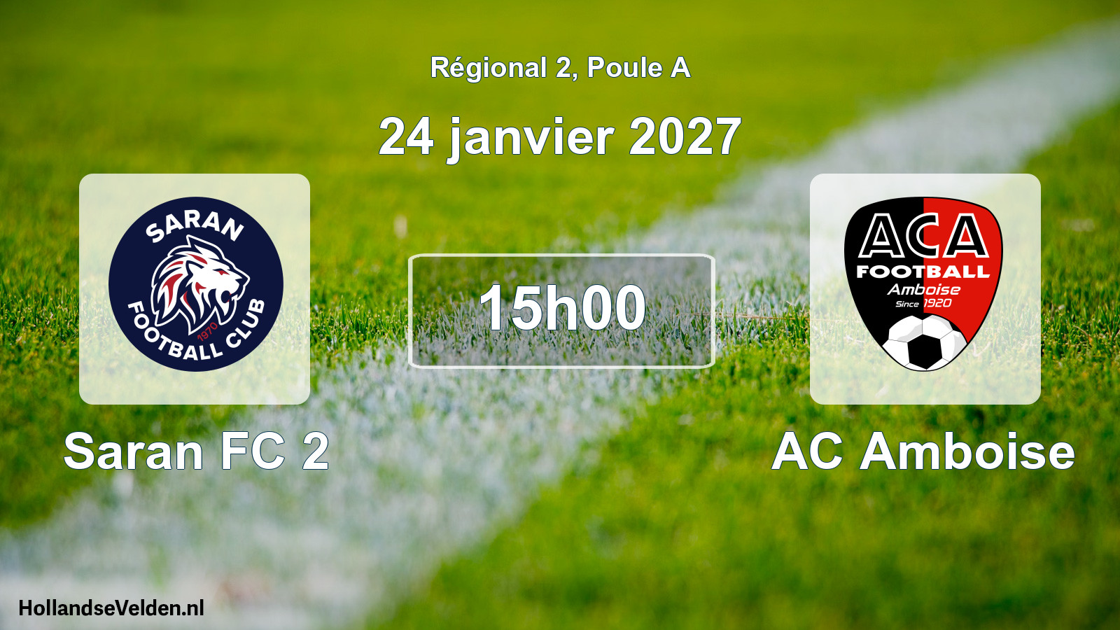 Scheduled Match: Saran FC 2 - AC Amboise (24 January 2027)