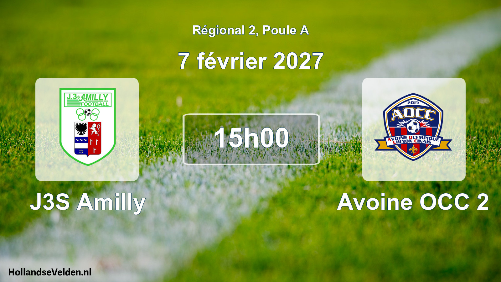 Match programmé: J3S Amilly - Avoine OCC 2 (7 février 2027)