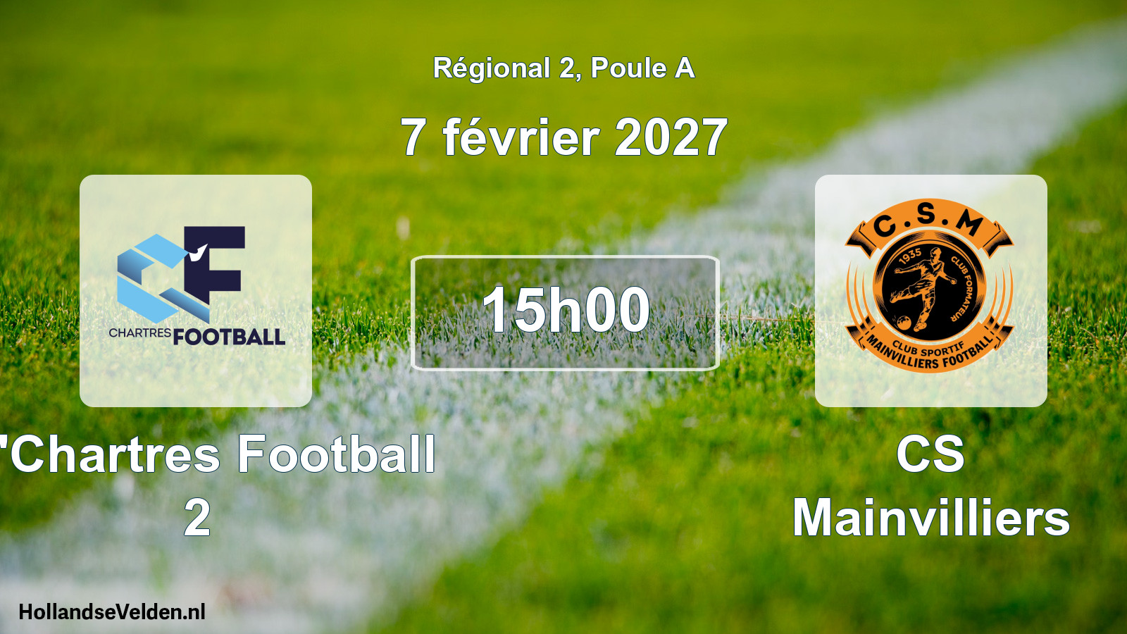 Scheduled Match: C'Chartres Football 2 - CS Mainvilliers (7 February 2027)