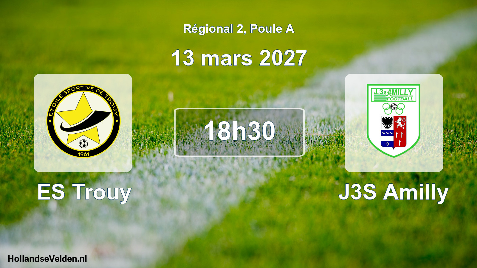 Scheduled Match: ES Trouy - J3S Amilly (13 March 2027)