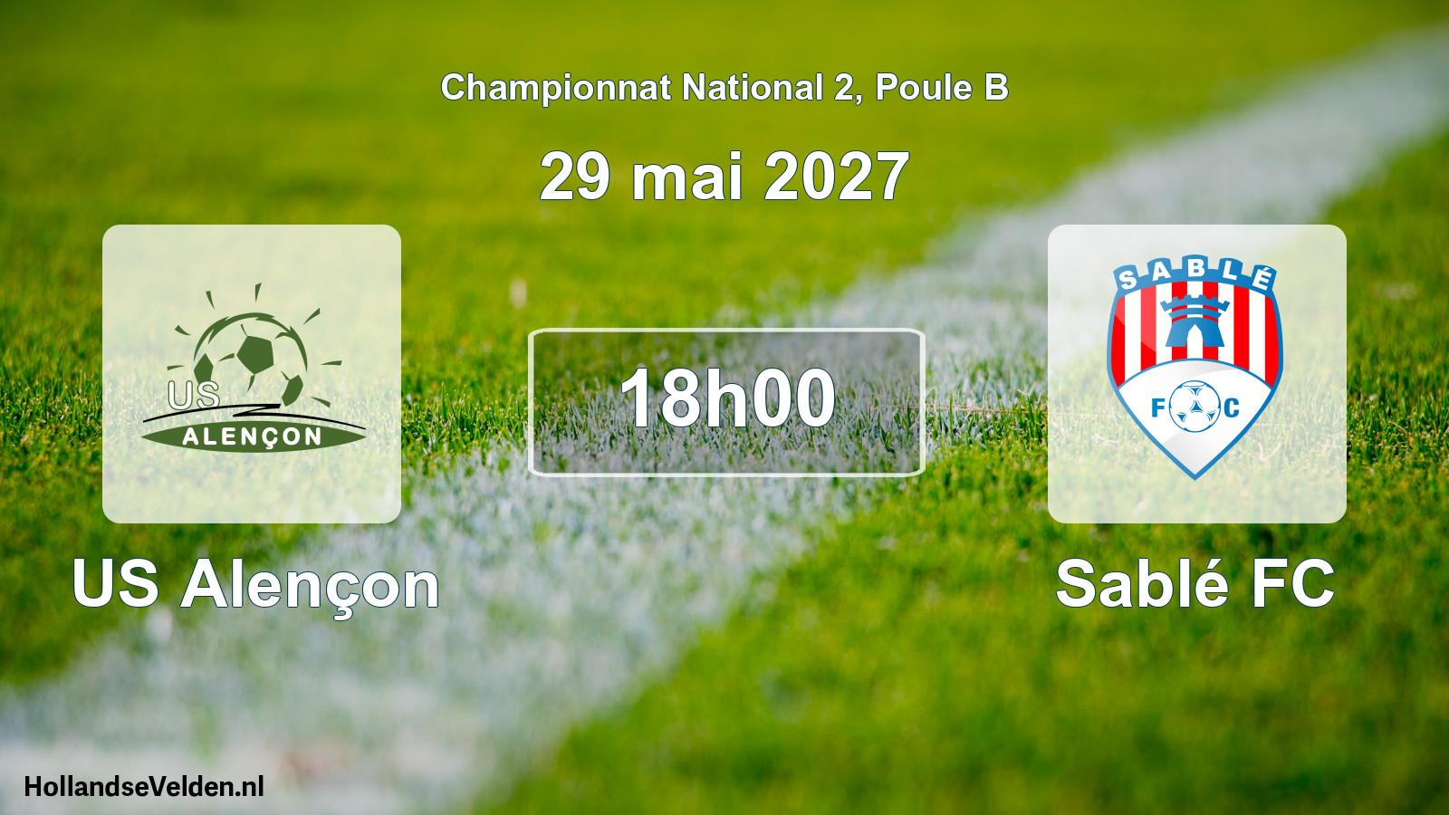 Match programmé: US Alençon - Sablé FC (29 mai 2027)