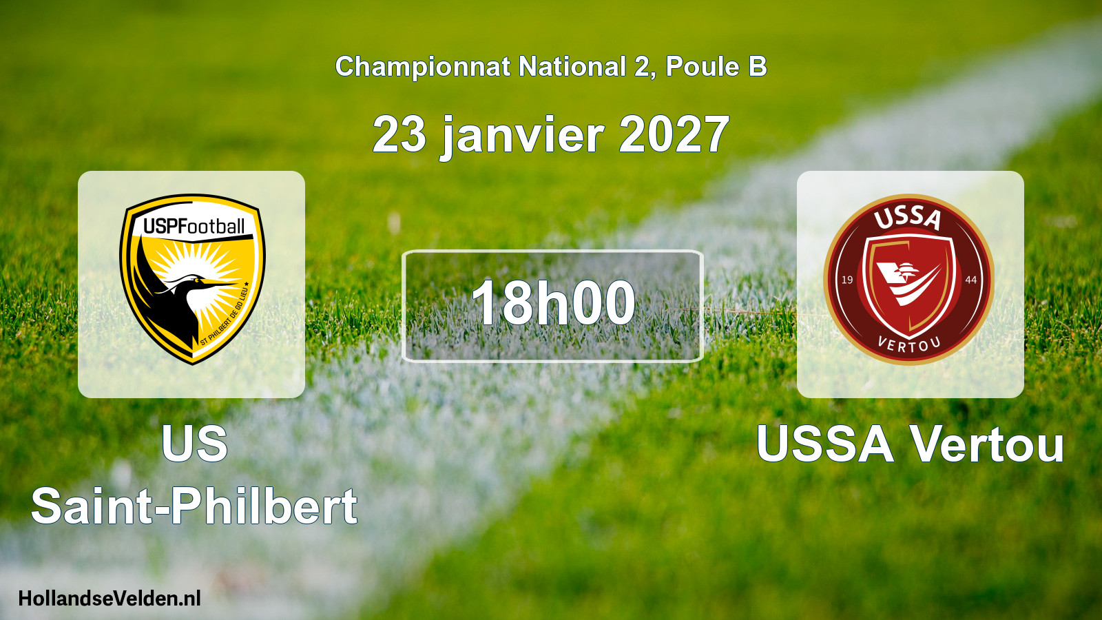 Match programmé: US Saint-Philbert - USSA Vertou (23 janvier 2027)